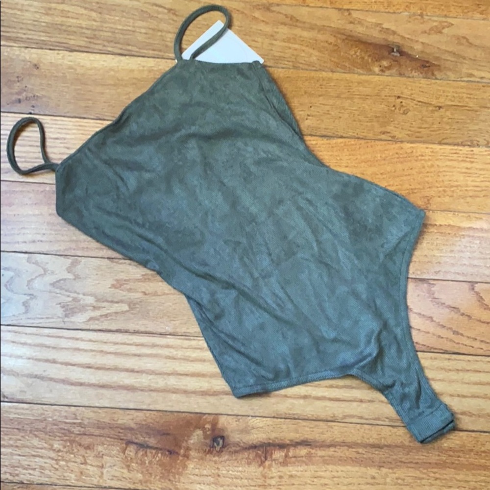 Brand new with tags green kittenish bodysuit